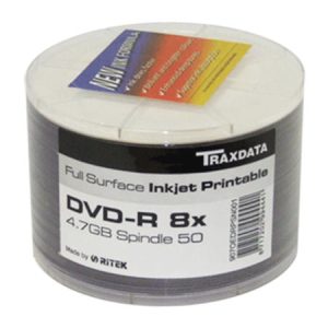 CD-R TRAXDATA, 700 MB, 52X, spindle 50 kom PRINTABLE WHITE