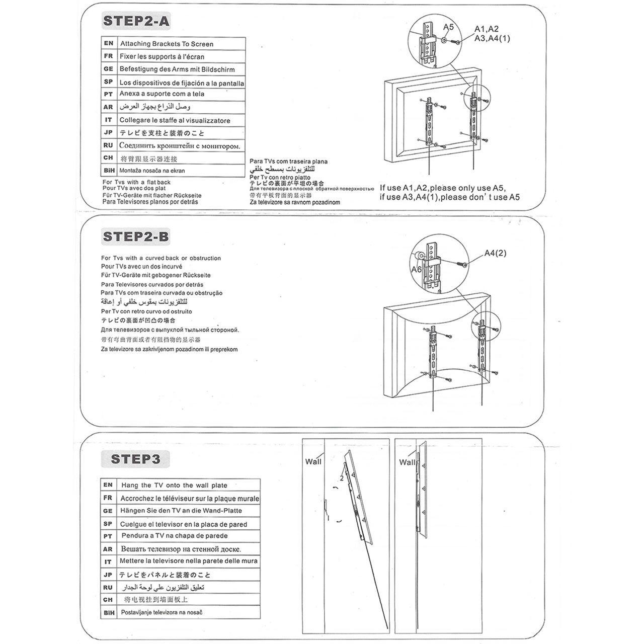 Zidni nosač GNC PSW530MT, 32"-65", 30kg, VESA 600x400, nagib 15, super slim profile 24mm - Image 4