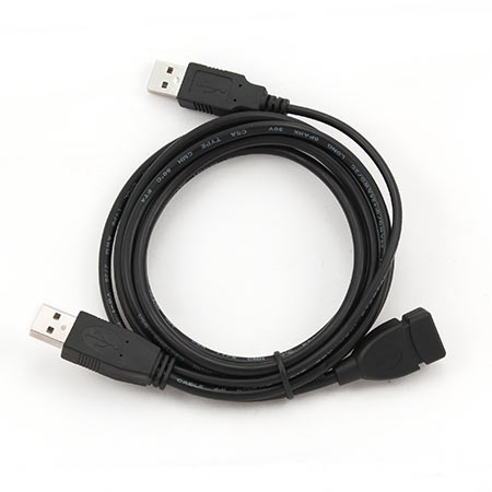 USB 2,0 DUAL kabal GEMBIRD A-plug A-socket, 1.8m, CCP-USB22-AMAF-6 - Image 2
