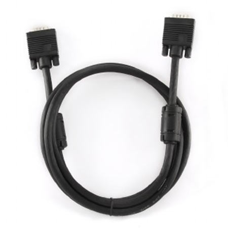 SVGA kabl, CRNI, 15M-15M dual-shielded + 2xFer 5m, GEMBIRD CC-PPVGA-5M-B - Image 2