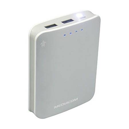 PowerBank MEDIACOM M-PBS104L punjač za baterije 10400mAh bijeli - Image 2