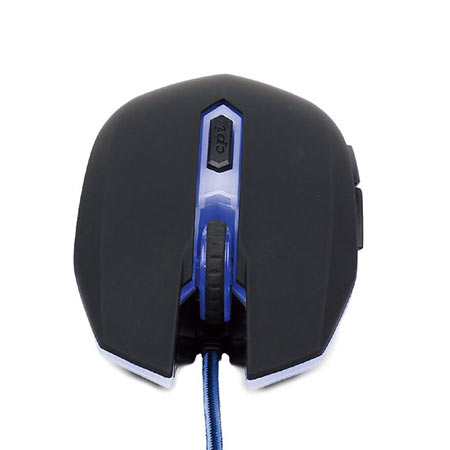 Miš GEMBIRD MUSG-001-B, USB, optical, gaming, full-speed, blue, 400-1600 dpi - Image 3
