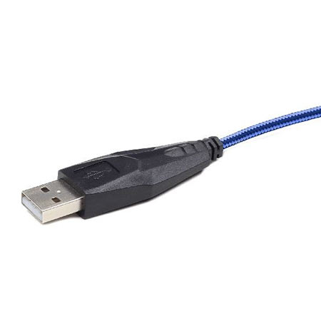 Miš GEMBIRD MUSG-001-B, USB, optical, gaming, full-speed, blue, 400-1600 dpi - Image 4