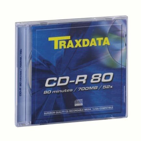 CD-R, TRAXDATA, 80 min, 52X, SLIMBOX - Image 2