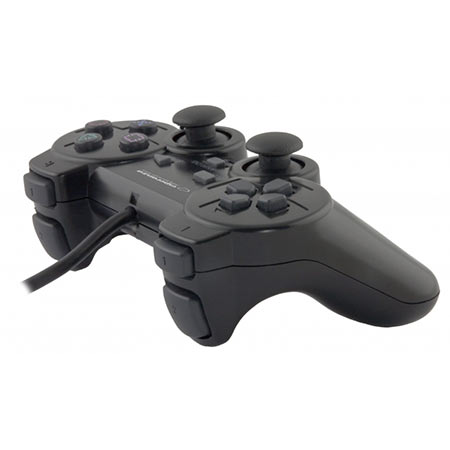 Game Pad ESPERANZA CORSAIR, vibration, PS2/PS3/PC, USB, black, EG106 - Image 2