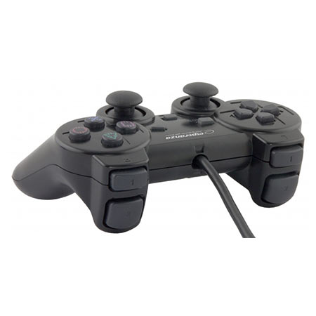 Game Pad ESPERANZA CORSAIR, vibration, PS2/PS3/PC, USB, black, EG106 - Image 3