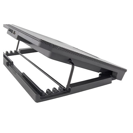 Postolje za notebook ESPERANZA SAMUM, do 17", ventilator+kontrola, ergonomski podesivo USB hub EA141 - Image 2