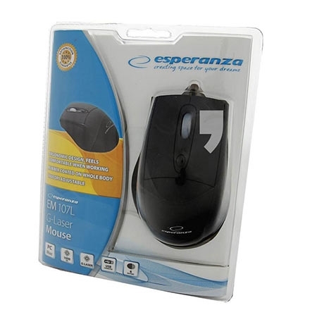 Miš ESPERANZA ORION, G-Laser, 5 button, ergonomski, 800dpi, EM107L - Image 5