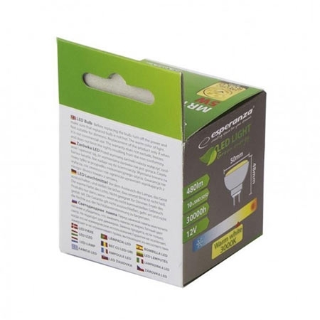 LED sijalica ESPERANZA, MR16, 5W, A+, 480 lm, ELL107 - Image 5