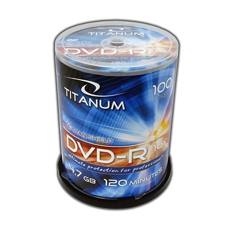 DVD-R TITANUM 4,7 GB X16, CAKE BOX 100 kom, 1310
