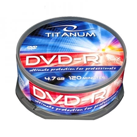DVD-R TITANUM 4,7 GB X16, CAKE BOX 25 kom, 1280 - Image 2