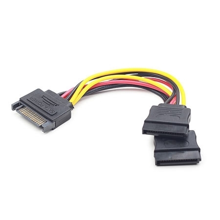 Kabl napojni interni, SATA to 2x SATA CC-SATAM2F-01 15cm power cable, GEMBIRD - Image 2
