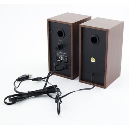 Zvučnici 2.0 ESPERANZA FOLK, 2x3W, 3.5mm, USB power, drvene kutije, EP122 - Image 3