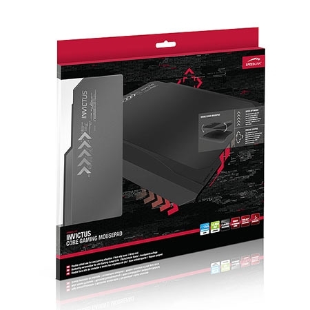 Podloga za miš SPEEDLINK INVICTUS Core Gaming, double side,nonslip, control/speed, black, SL-6262-BK - Image 4