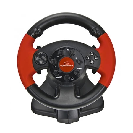 Volan ESPERANZA HIGH OCTANE, +pedale, za PC, PS1, PS2, PS3, EG103 - Image 2