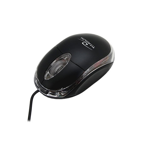 Miš TITANUM 3D RAPTOR, USB, optical, black, 1000 dpi, TM102K - Image 2