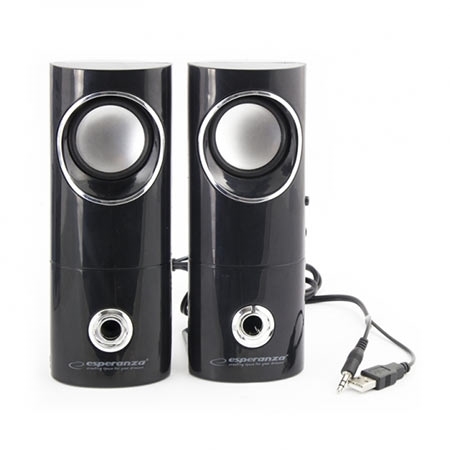 Zvučnici 2.0 ESPERANZA BEAT, 2x3W, 3.5mm, USB power, EP121 - Image 3