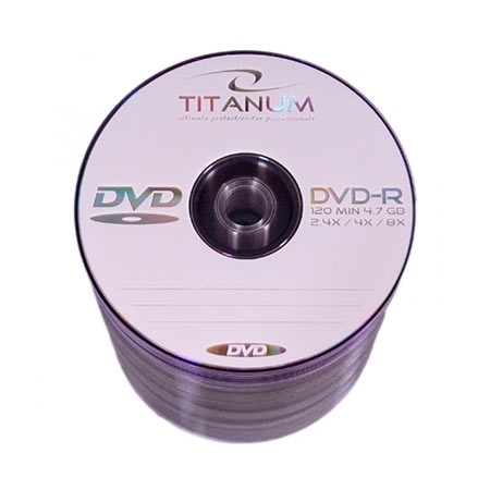 DVD-R TITANUM 4,7 GB X8, spindle 100 kom, 1068
