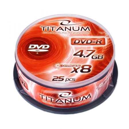 DVD-R TITANUM 4,7 GB X8, CAKE BOX 25 kom, 1070 - Image 2