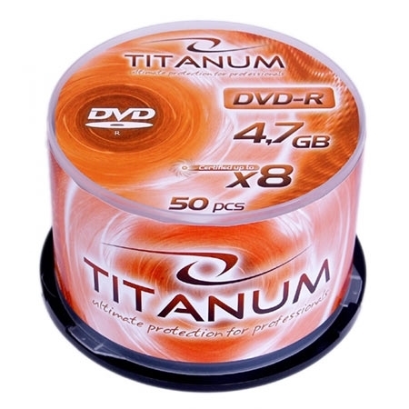 DVD-R TITANUM 4,7 GB X8, CAKE BOX 50 kom, 1069 - Image 2