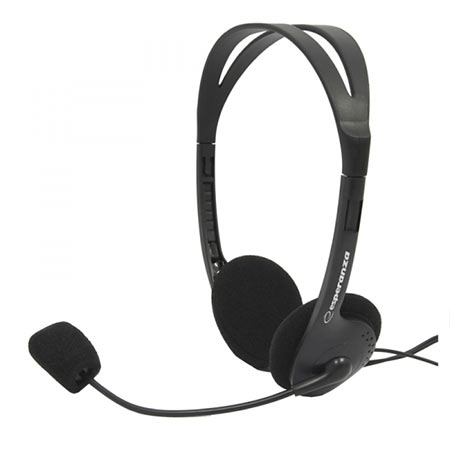 Slušalica sa mikrofonom ESPERANZA SCHERZO, volume control, black, EH102 - Image 3