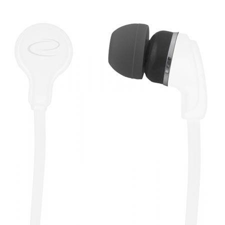 Slušalice ESPERANZA NEON In-Ear, Amplified BASS , white, 2x spare rubber pads EH147W - Image 2