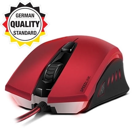 Miš SPEEDLINK LEDOS Gaming, red, red LED, 3000dpi, dpi switch, sniper function, SL-6393-RD