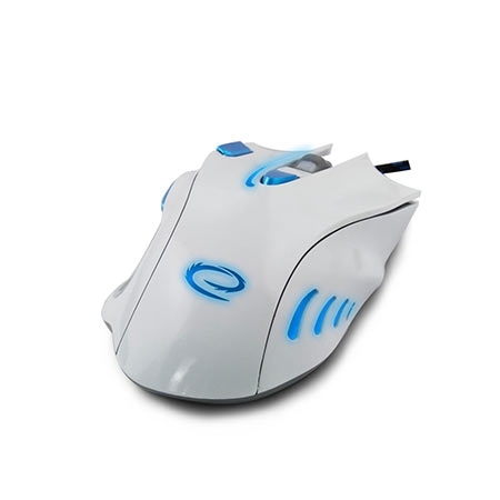 Miš ESPERANZA GAMING HAWK 7D MX401, WHITE-BLUE, 2400dpi, double-click, ergonomic, EGM401WB - Image 6