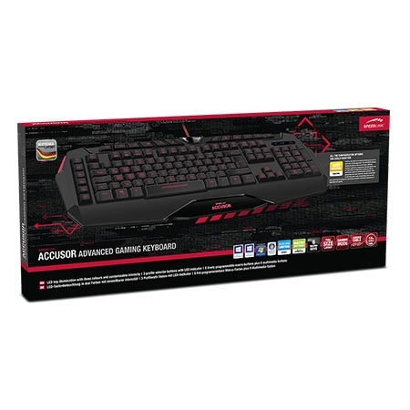 Tastatura SPEEDLINK ACCUSOR Advanced Gaming Keyboard black, US Layout, SL-670005-BK-US - Image 3