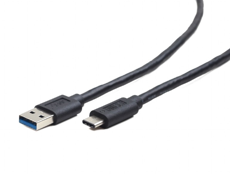 USB 3.0 kabal AM to Type-C AM/CM, 1,8m, BLACK, GEMBIRD CCP-USB3-AMCM-6