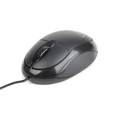 Miš GEMBIRD MUS-U-01, USB, optical, black, 1000 dpi - Image 2