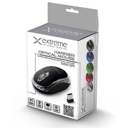 Miš wireless TITANUM HARRIER 3D, 2.4GHz, optical, 3-button, black, 1200 dpi, XM105K - Image 2
