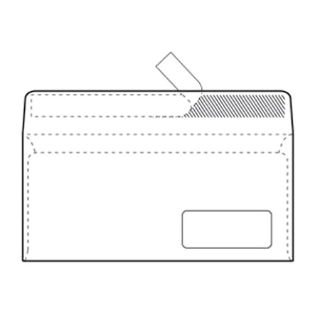 KOVERTA ABT STRIP 110X230 P.D. (01084)