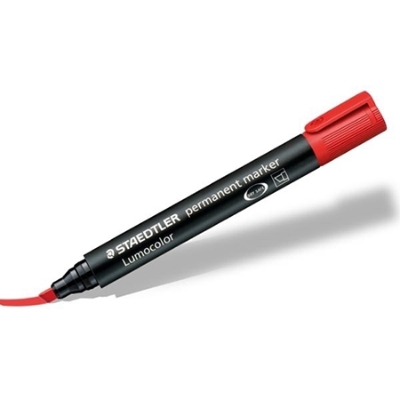 MARKER STAEDTLER LUMOC.352-2,CRVENI,OKRUGLI VRH - Image 2