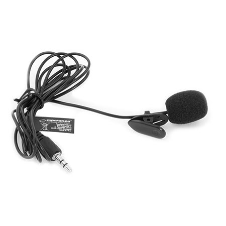 Mikrofon ESPERANZA VOICE, clip on, 3,5mm, EH178 - Image 2