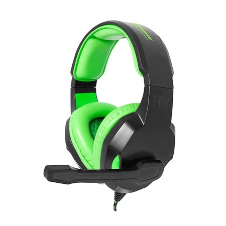 Slušalice sa mikrofonom ESPERANZA COBRA, gaming, green,, volume control, EGH350G - Image 2