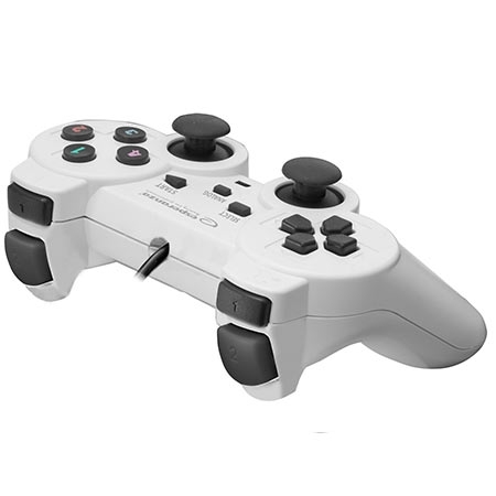 Game Pad ESPERANZA WARRIOR, vibration, PC, USB, black/white, EGG102W - Image 2