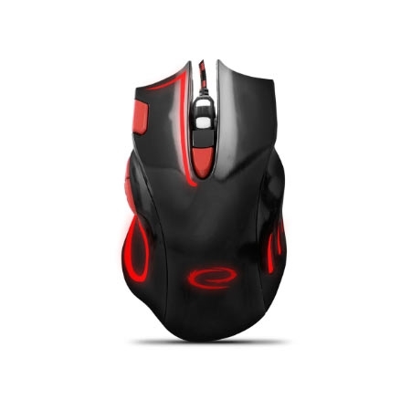 Miš ESPERANZA GAMING HAWK 7D MX401, BLACK-RED, 2400dpi, double-click, ergonomic, EGM401KR
