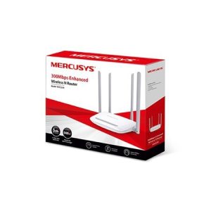 ROUTER Mercusys MW325R 300Mbps, 4x5dBi fixed omni directional antennas, 4x10/100Mbps LAN ports, IEEE 802.11b, 2.4GHz, CE,