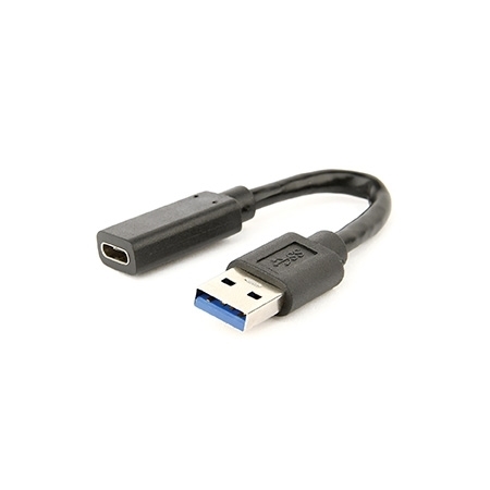 USB 3.1 AM to Type-C female adapter kabl, 10 cm, black, GEMBIRD A-USB3-AMCF-01 - Image 2