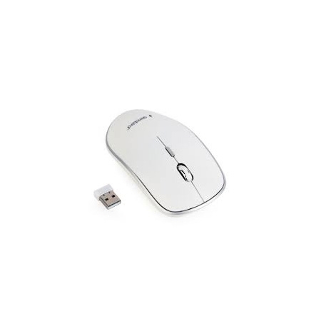 Miš GEMBIRD MUSW-4B-01-W, wireless , optical, white, up to 1600 dpi - Image 2