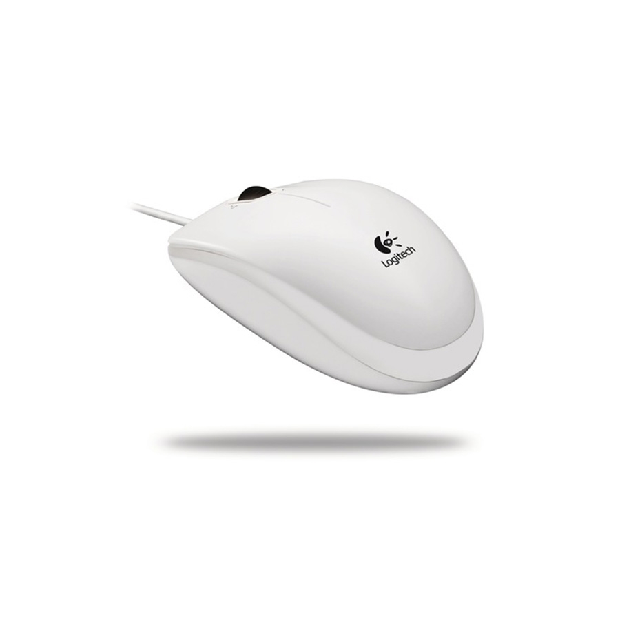 Miš LOGITECH B100, USB, optical, white, 910-003360 - Image 2