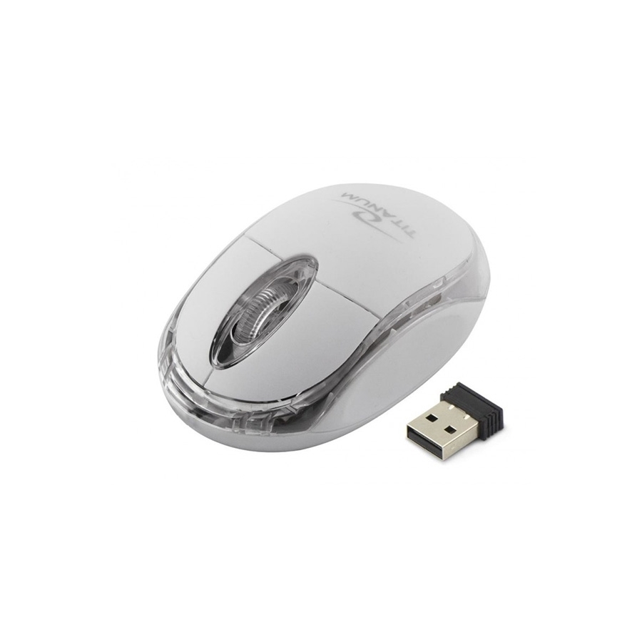 Miš wireless TITANUM 3D CONDOR, optical, white, 1000 dpi, TM120W - Image 2