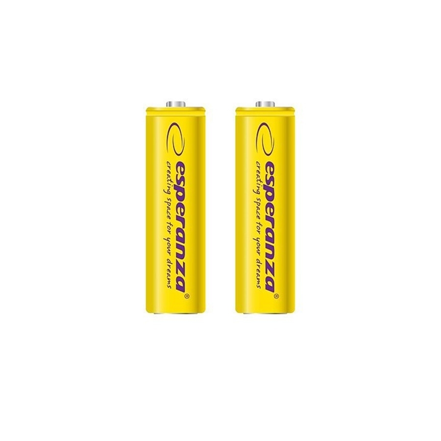 Punjive baterije ESPERANZA RECHARGEABLE Ni-MH AA 2000MAH 2kom. yellow, EZA103Y