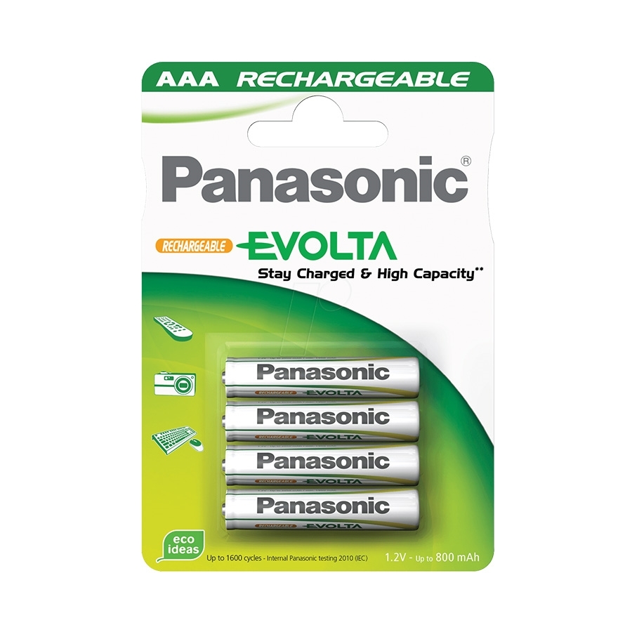 PANASONIC punjive baterije HHR-4MVE/4BC, AAA, 750mAh, Ni-MH, Rechargeable, 4 kom, 1.2V, 750mAh