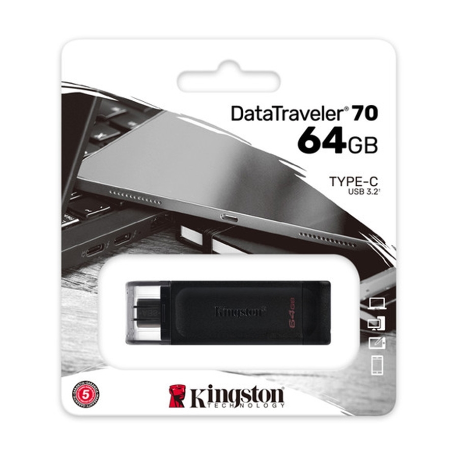 USB Memory stick Kingston 64GB, USB type-C DT70/64GB - Image 3