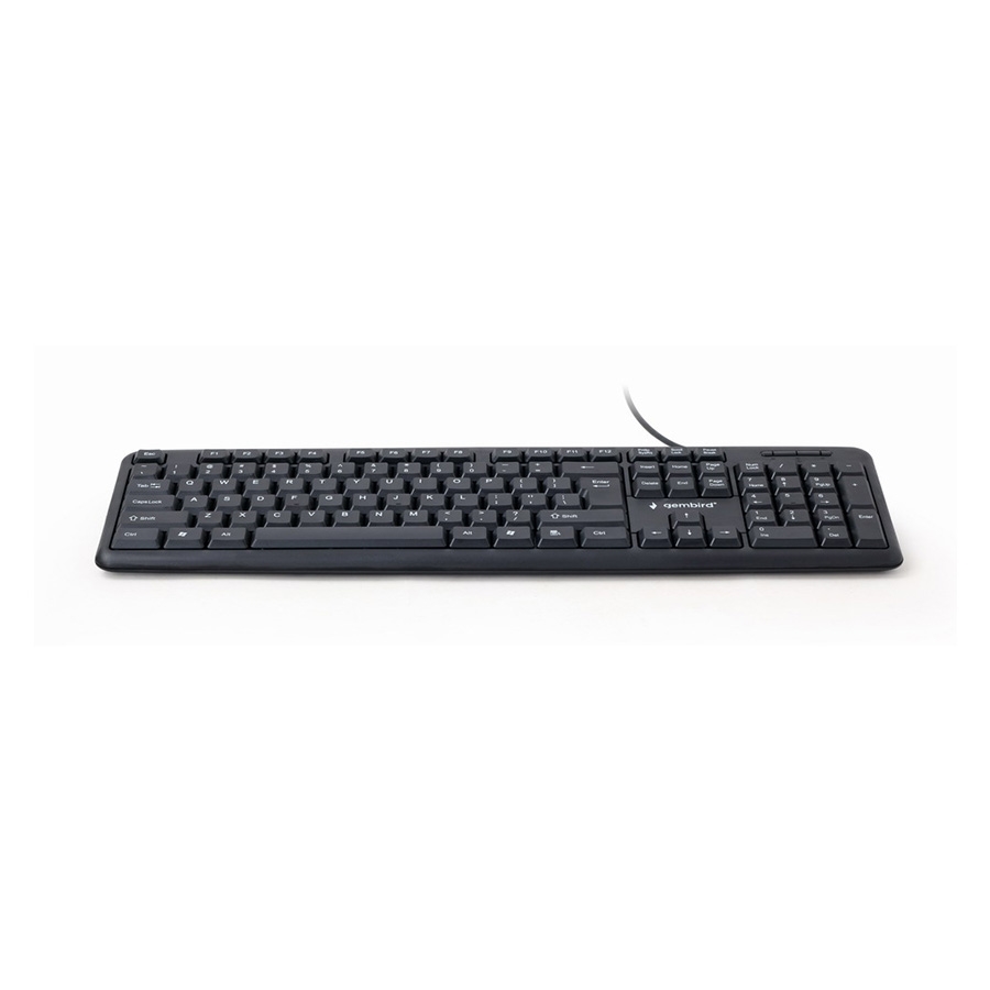 Tastatura GEMBIRD, KB-U-103, Standard keyboard, USB, US layout, black - Image 2