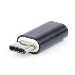 USB adapter iPhone (female) to Type-C (male), BLACK, GEMBIRD A-USB-CM8PF-01