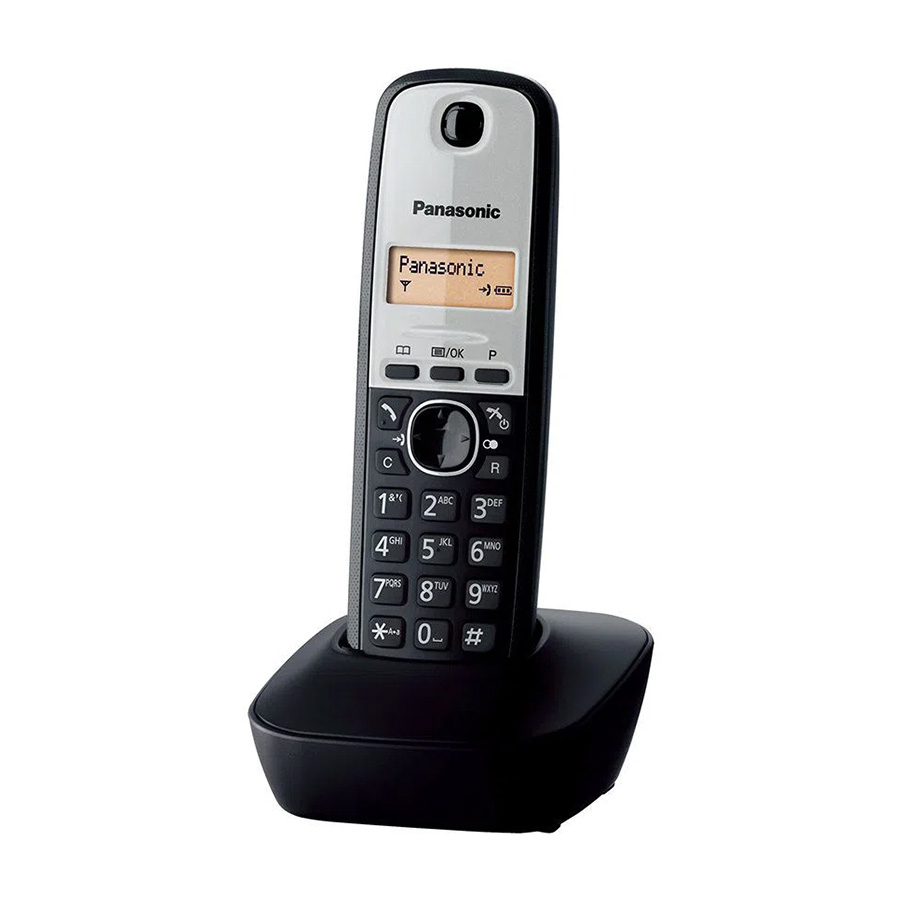 KX-TG1911FXG Panasonic telefon crni. 1,25" LCD ekran, Tel. imenik 50 brojeva, prikaz pozivnog broja na čekanju. Mute.