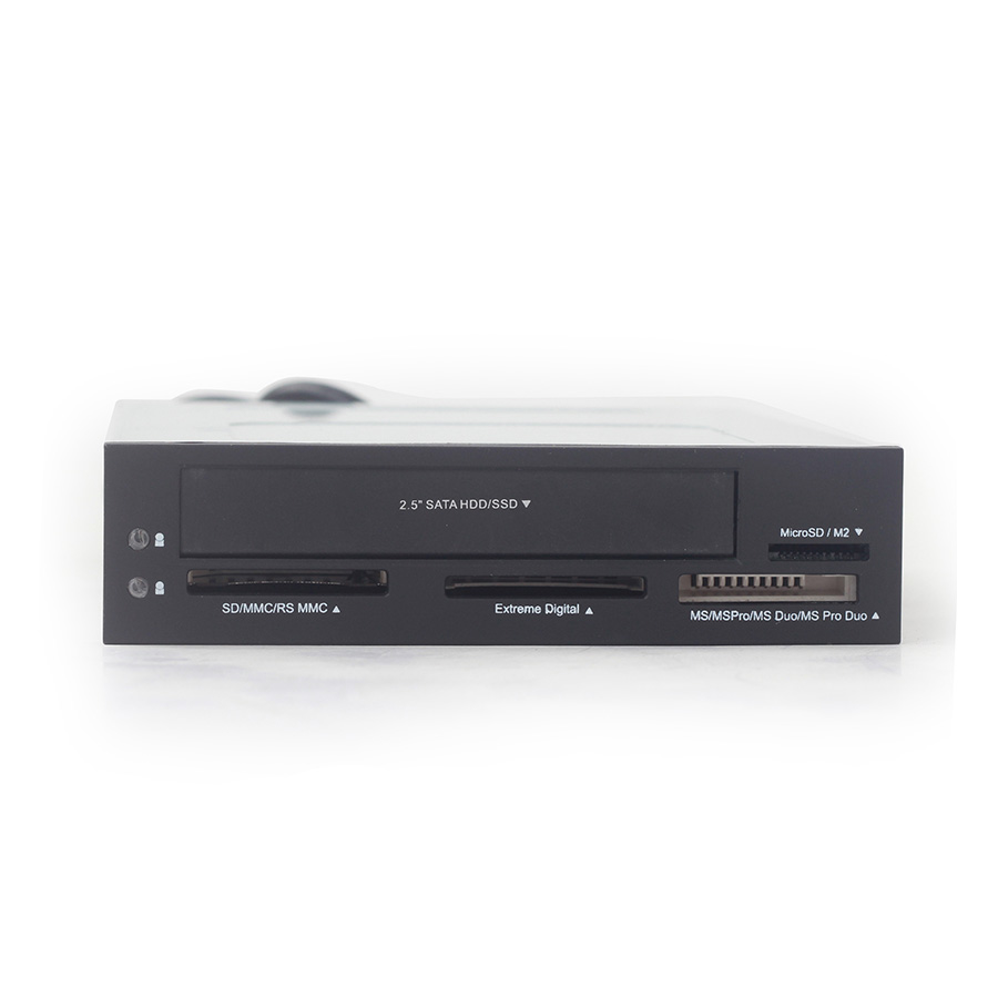 Card-reader GEMBIRD FDI2-ALLIN1-03 Internal USB card reader/writer with SATA port, black - Image 2